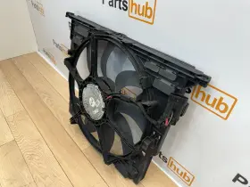 7647367 Bmw 2011-2017 F10 535i N55 850 Watt Engine Cooling Fan Shroud Oem #2