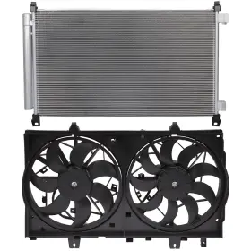 13607857 Book-autoparts 1x Electric Car Ac Condenser Cooling Fan Kit For 2014-2018 Nissan Rogue