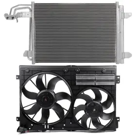 13607881 Book-autoparts 1x Ac Condenser Cooling Fan For 2008-2009 Audi Tt 2006-2014 Volkswagen Gti