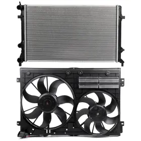13607903 Book-autoparts 1x Radiator Cooling Fan Assembly For 2011 2012-2013 Volkswagen Jetta