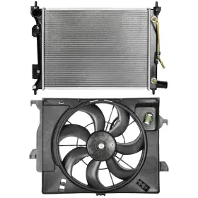 13649097 Book-autoparts Radiator Cooling Fan Kit For 2012-2013 Hyundai Accent 2012-2017 Kia Rio
