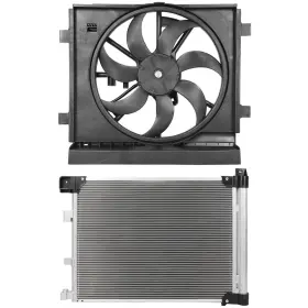 Book-autoparts 13649101 Ac Condenser Cooling Fan Kit For 2013 2014 2015 2016-2018 Nissan Sentra