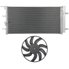 13654079 Book-autoparts Ac Condenser Cooling Fan Kit For Audi A4 2009-2016 A5 2010-2014 Q5 2009-2017
