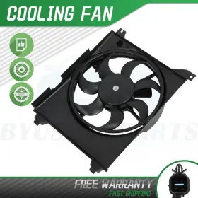 10044828 Byuscarparts For 2001-06 Kia Magentis 02-05 Hyundai Xg350 Radiator Ac Condenser Cooling Fan