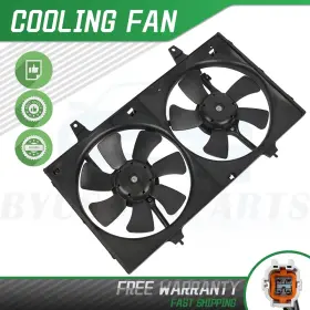 10048461 Byuscarparts Radiator Condenser Cooling Fan Assembly For 96-99 Infiniti I30 95-99 Nissan