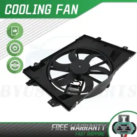 10049404 Byuscarparts Radiator Cooling Fan Assembly For 2006-2011 Lincoln Town Car Ford Mercury 4.6l