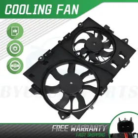 10049512 Byuscarparts Radiator Condenser Cooling Fan Assembly For 2006-2008 Pontiac Torrent Chevrolet