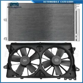 10322237 Byuscarparts Ac Condenser Cooling Fan Kit For 2010-14 Ford F-150 Expedition Lincoln Navigator