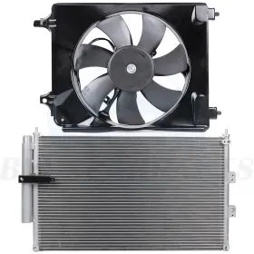 10322238 Byuscarparts Ac Condenser Cooling Fan Kit For 2006-2011 Honda Civic 1.8l 2.0l Front