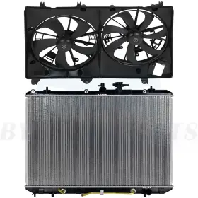 10457112 Byuscarparts Car Radiator And Cooling Fan Kit Fit For 2008 2009 2010-2013 Toyota Highlander