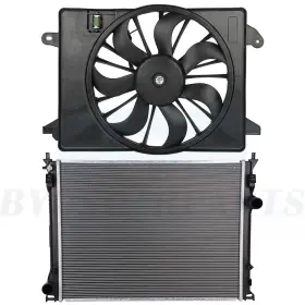10457115 Byuscarparts Car Radiator And Cooling Fan Kit Fit For 2009 2010 2011 2012-2017 Dodge Charger