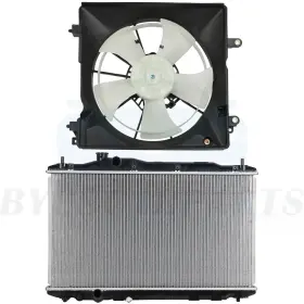 10457116 Byuscarparts Radiator And Cooling Fan Kit Fits 2012-2015 Honda Civic 1.8l 2.4l Front
