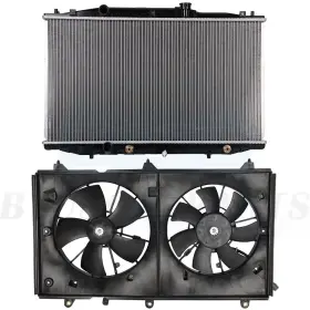 10457117 Byuscarparts Car Radiator And Cooling Fan Kit Fit For 2003 2004 2005 2006 2007 Honda Accord