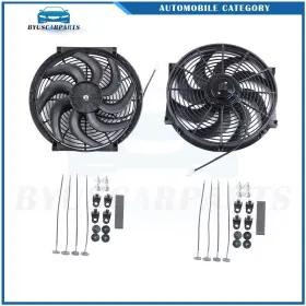 12874919 Byuscarparts 14 Inch Universal For 1996 1997-2013 Audi A4 Radiator Condenser Cooling Fan