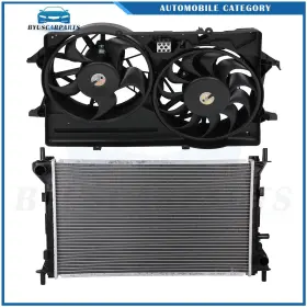 12935737 Byuscarparts Electric Radiator Cooling Fan Kit For 2003-2004 Ford Focus 2.0l