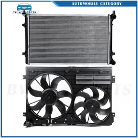 12935759 Byuscarparts For 2009-2010 Volkswagen Jetta Electric Radiator Cooling Fan Kit