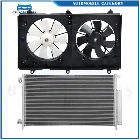 12935792 Byuscarparts For 2003 2004 2005 2006 2007 Honda Accord Electric Ac Condenser Cooling Fan Kit
