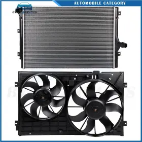 12970127 Byuscarparts For 2010 2011-2013 Volkswagen Golf Eos Radiator Cooling Fan Kit