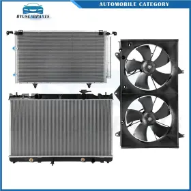 12970146 Byuscarparts For 2002 2003-2006 Toyota Camry Electric Radiator Condenser Cooling Fan Kit