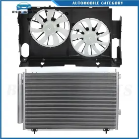 12970159 Byuscarparts For 2013 2014 2015 2016-2018 Toyota Rav4 Electric Ac Condenser Cooling Fan Kit