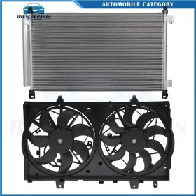 12970167 Byuscarparts For 2014 2015 2016-2018 Nissan Rogue Electric Ac Condenser Cooling Fan Kit