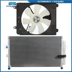 12970176 Byuscarparts For 2006 2007 2008-2011 Honda Civic Electric Ac Condenser Cooling Fan Kit