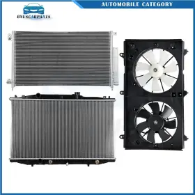 12970208 Byuscarparts For 2003 2004 2005-2007 Honda Accord Electric Radiator Condenser Cooling Fan Kit 12970208 Byuscarparts For 2003 2004 2005-2007 Honda Accord Electric Radiator Condenser Cooling Fan Kit