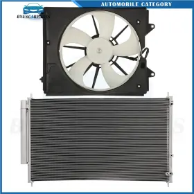 12970222 Byuscarparts For 2011 2012 2013-2017 Honda Odyssey Ac Condenser Cooling Fan Kit