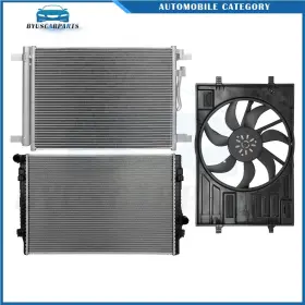 12970366 Byuscarparts For 2015 2016-2018 Volkswagen Golf Electric Radiator Condenser Cooling Fan Kit 12970366 Byuscarparts For 2015 2016-2018 Volkswagen Golf Electric Radiator Condenser Cooling Fan Kit