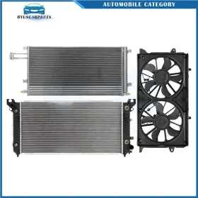 12970370 Byuscarparts For 2015-2016 Cadillac Escalade Electric Radiator Condenser Cooling Fan Kit