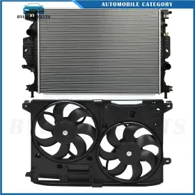 12970459 Byuscarparts Cooling Fan And Radiator Kit For 2013 2014 2015 2016-2020 Ford Fusion