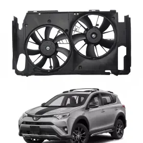 Carpartsengang2024 620512 For 2006-2012 Toyota Rav4 New 2.4l 2.5l Radiator Cooling Fan Dual Assembly