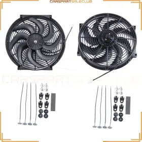 10275900 Carspartsaleclub 2 X Radiator Condenser Cooling Fan 14 Inch Universal For Audi Q3 Q5 Bmw
