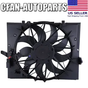 A0142a0059 Cfan-autoparts For 2004-09 Bmw 525i/530i/528xi/750i/645ci 621-211 Radiator Cooling Fan Assembly