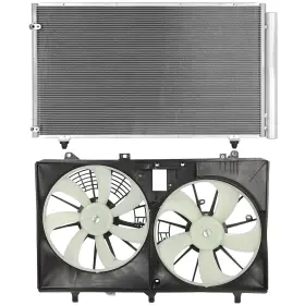13751756 Cheermotiveup A/c Condenser Cooling Fan Kit For 2011-2014 2015 Toyota Sienna