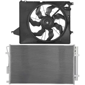 13751841 Cheermotiveup For 2013-2018 Hyundai Santa Fe Sport 2.4l Electric Ac Condenser Cooling Fan Kit