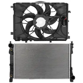 13751845 Cheermotiveup Engine Electric Radiator Cooling Fan Kit For 2008-2009 Mercedes-benz C230 2.5l