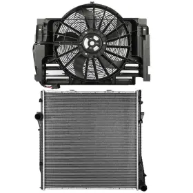 13751846 Cheermotiveup Engine Electric A/c Radiator Cooling Fan Kit For 2000-2003 2005 2006 Bmw X5