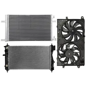 13596635 Choiceshare For 2013 2014 2015 Chevy Malibu Dual Cooling Fan And Radiator A/c Condenser Kit