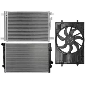 13596642 Choiceshare For 2015-2018 Volkswagen Vw Golf Gti Cooling Fan And Radiator A/c Condenser Kit