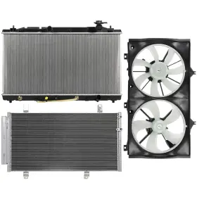 13596649 Choiceshare For 2007-2011 Toyota Camry 3.5l Radiator And A/c Condenser Cooling Fan Kit