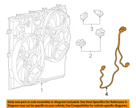 4727659ag Chrysler Oem 14-20 Promaster 1500 Cooling Fan-harness