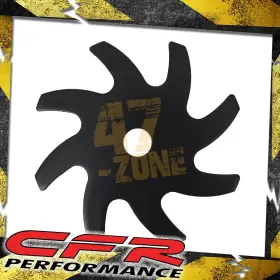 Hz-8867-pbk Cobra-tek For Chevy Gm Aluminum Alternator Fan - Black