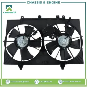 Coolgood18 Cg1545021ld Dual Radiator And Condenser Fan Assembly For Infiniti M45 M35 06-10 6036103
