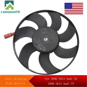 Cg274860ld Coolgood18 A/c Condenser Cooling Fan For 2006-2013 Audi A3 2008-2015 Tt Right