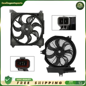 Cool835068part Coolingautoparts Radiator Fan Cooling And Condenser Kit For 2001-2006 Hyundai Santa Fe
