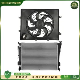 Cool837502part Coolingautoparts Radiator Aluminum And Cooling Fan Assembly For 2011-2013 Kia Optima