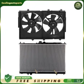 Cool837539part Coolingautoparts Radiator And Condenser Cooling Fan Kit For 2003-2006 Mitsubishi Outlander