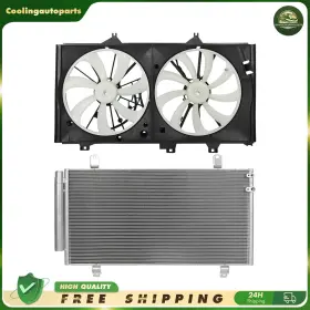 Cool837646part Coolingautoparts A/c Condenser And Cooling Fan Assembly For 2013-18 Lexus Es350 13-18 Toyota Avalon