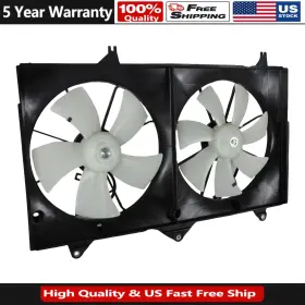 14491268 Cotit Parts New Radiator Condenser Cooling Fan For 2002-2008 Toyota Camry Solara Se 2.4l Usa